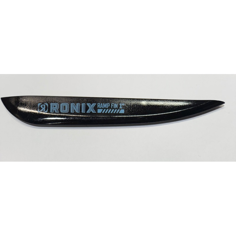 Ronix 1.0 in. Fiberglass Ramp Fin Black (Blue New Text Logo) (Single)