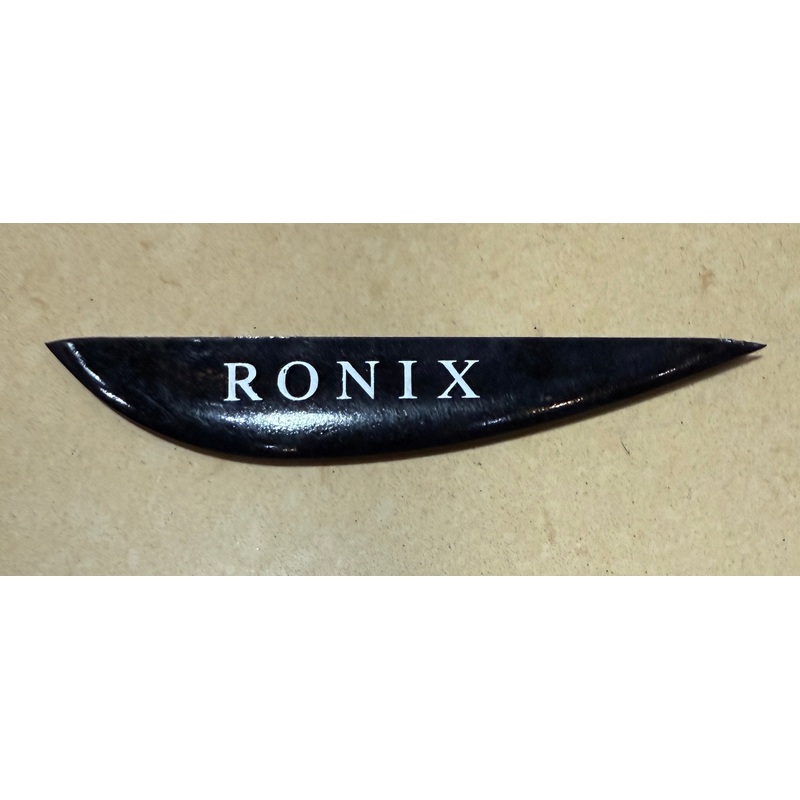Ronix 1.2 in. Fiberglass Ramp Fin Matte Black (OG Logo) Each