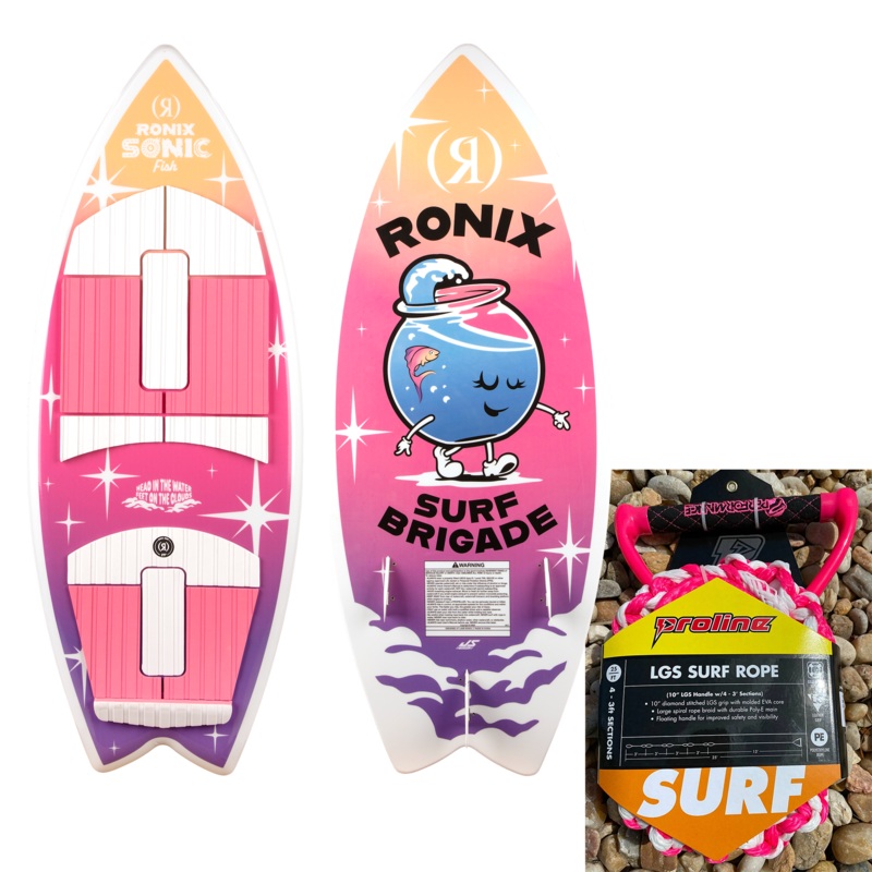 Ronix Girls Super Sonic w/ Surf Rope Package