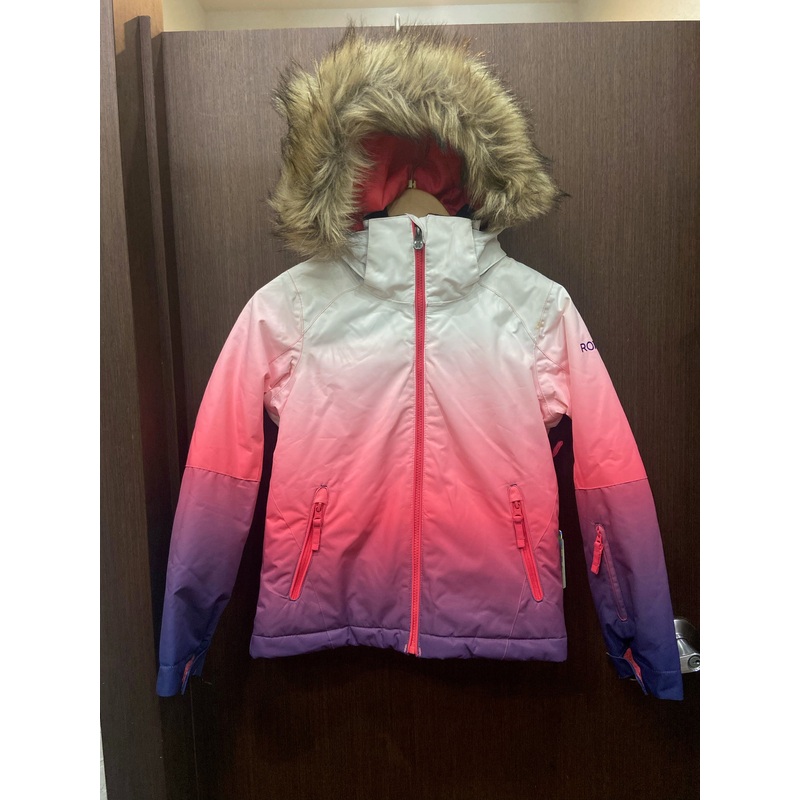 Roxy Girls American Pie Jacket – White/Pink/Purple Fade