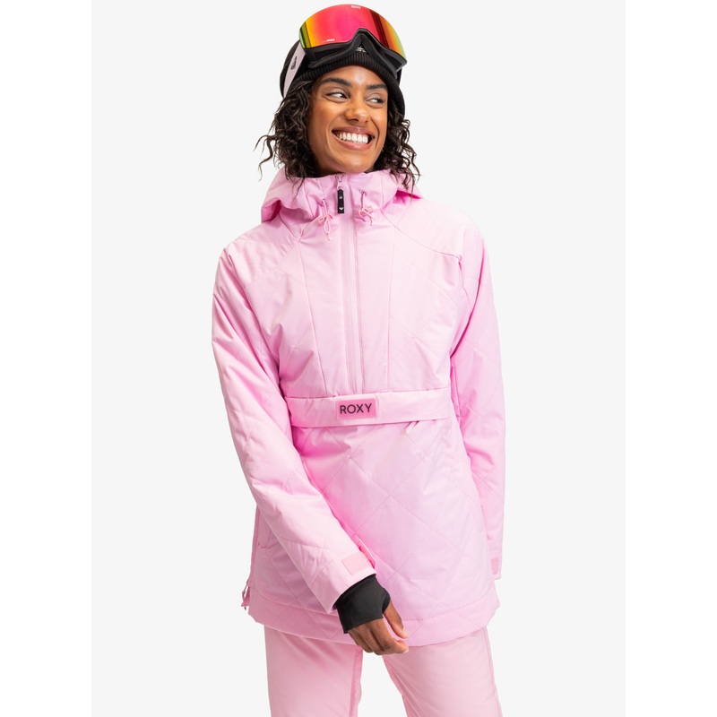 Roxy Radiant Lines Overhead Jacket – Pink Frosting