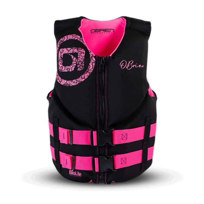 OBrien 2025 Junior Neo CGA Life Jacket – Pink (75-125 lbs)