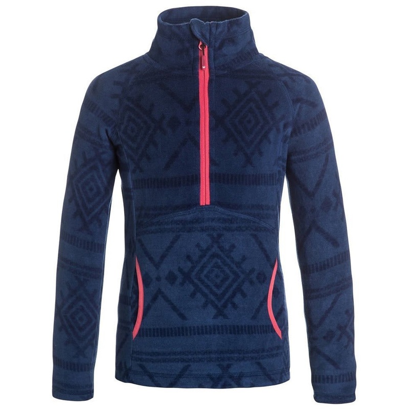 Roxy Girls Cascade Half-Zip Pullover Fleece – Blue