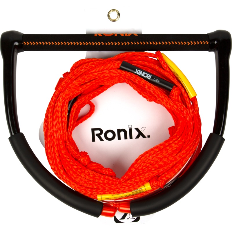 Ronix 2025 Kid’s Combo – 14in. Hide Grip 0.94 in. Dia. w/55ft. 4-Sect. PE Rope – Ora…