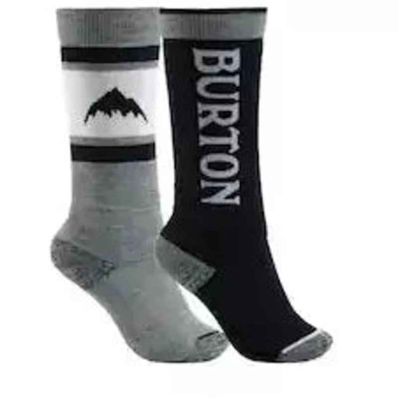 Burton Kids Weekend 2Pk Midweight Sock True Black