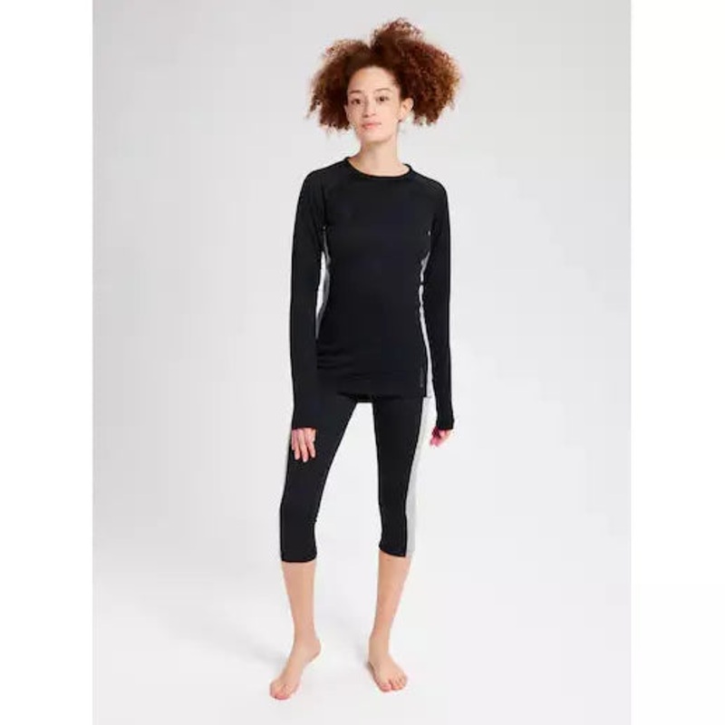 Burton  Womens Midweight X Base Layer Crewneck-Black  3XL