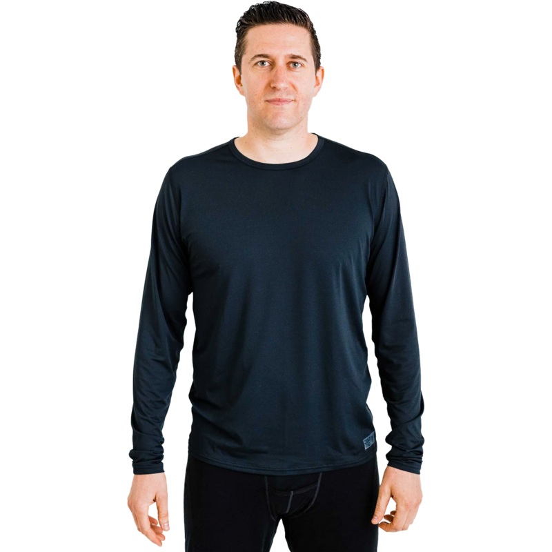 Polarmax 2.0 Mens Thermal Base Layer Crew Top – Black