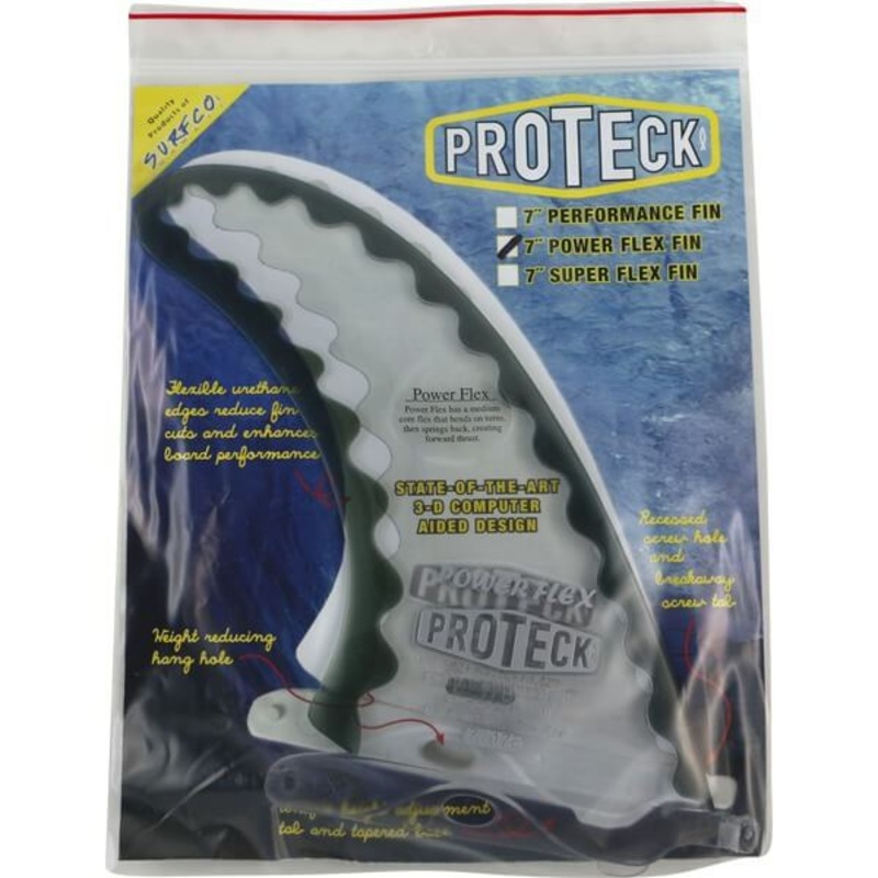 Pro Teck Power Flex 7″ Clear / Smoke Center Fin