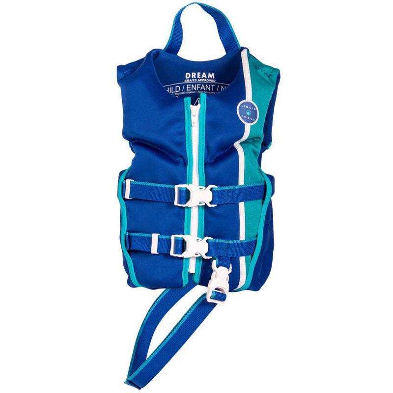 Liquid Force Dream Child ~and Infant CGA Wake Vest Navy/Aqua Child