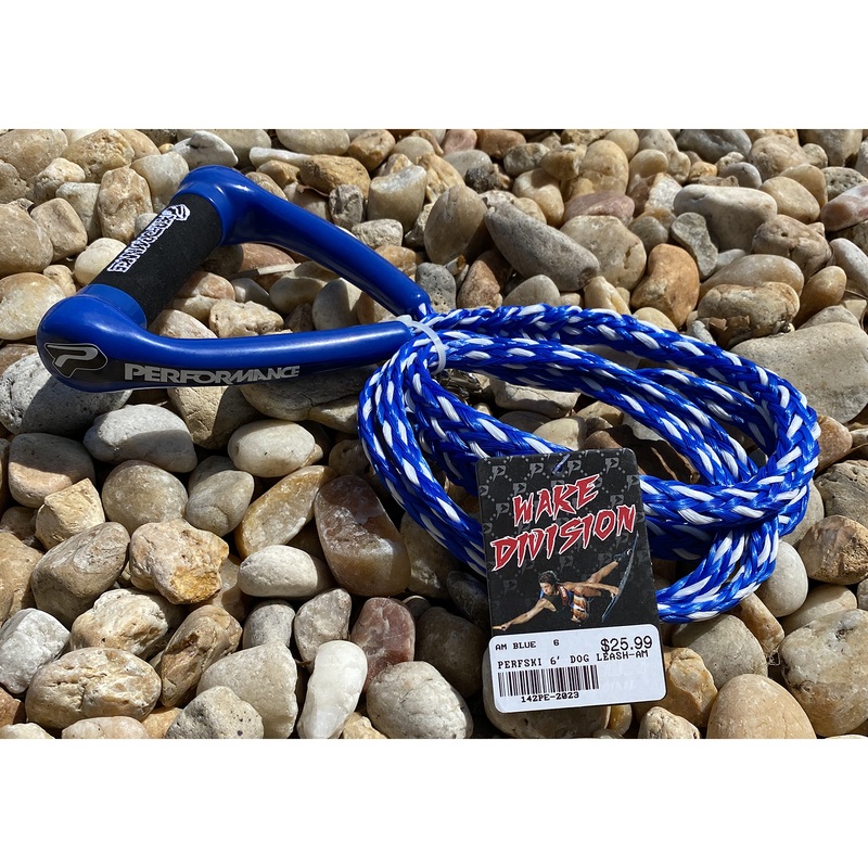 Performance Ski and Surf 6 Dog Leash – AM Blue-White