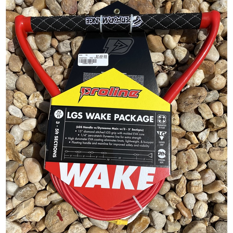 Performance Ski and Surf LGS Pro Spectra Wake Rope-Handle Combo 75 – Red