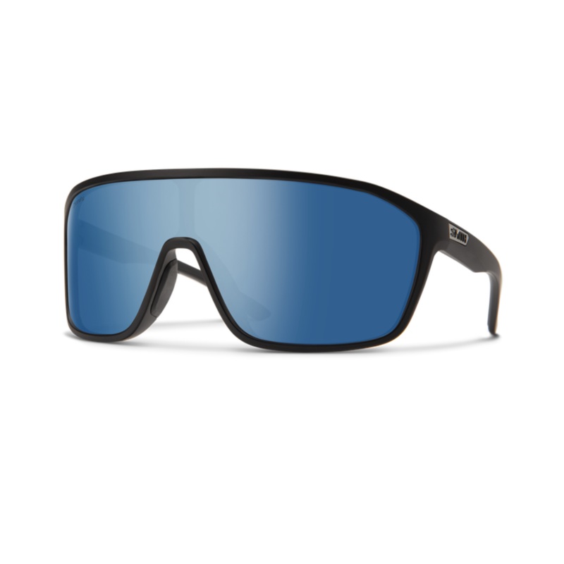 Smith Boomtown Matte Black / Chroma Pop Polar Blue Mirror