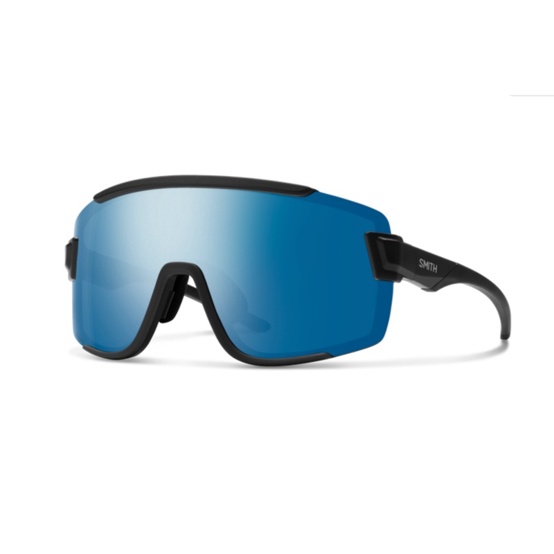 Smith Wildcat Matte Black Chroma Pop Polarized Blue Mirror