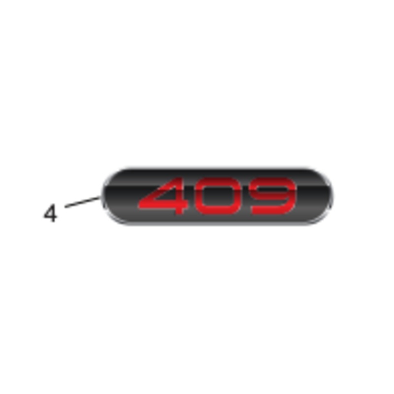 PCM Engine Cowling “409” decal