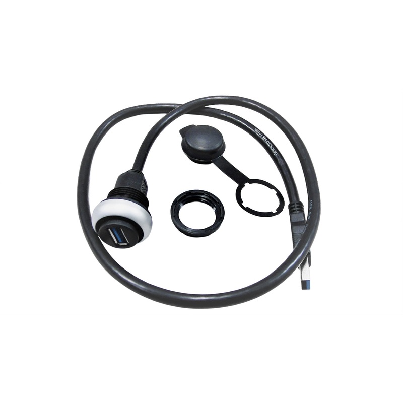 Plug, USB Socket, 22mm, w/Rubber Cap