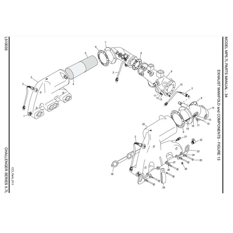 5.7 Exhaust Manifold and Components – Crusader/Challenger/PCM