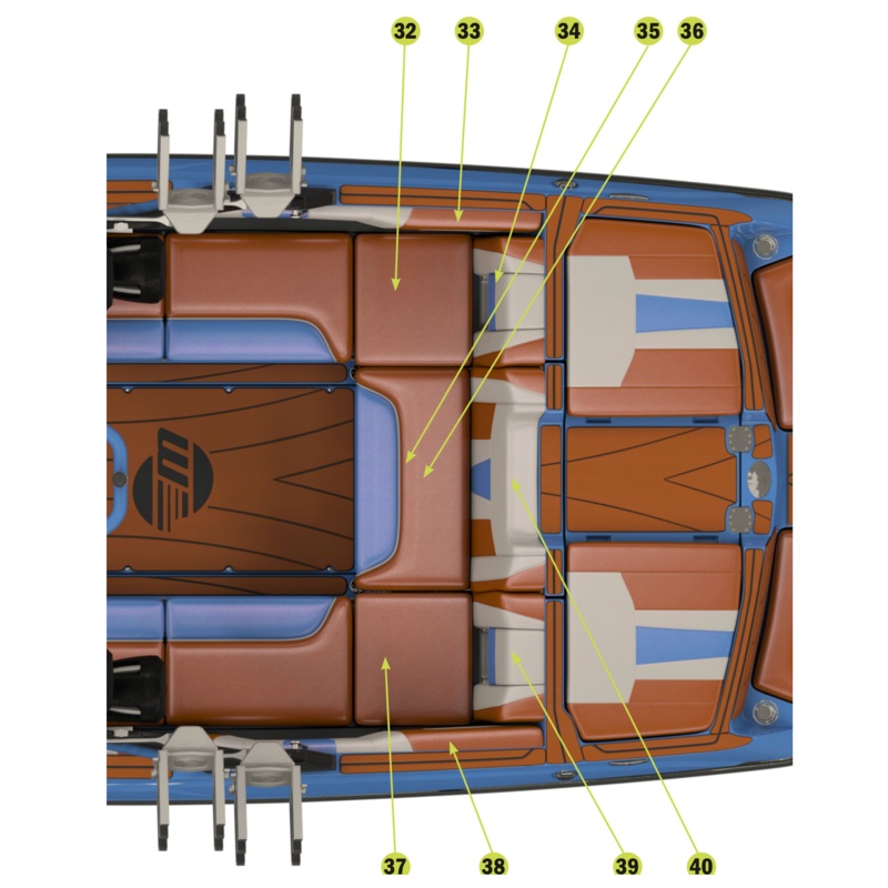 2023 Rear Center Seat Skin #35