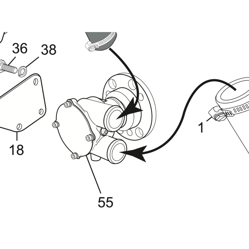 5.7 PCM Water Pump