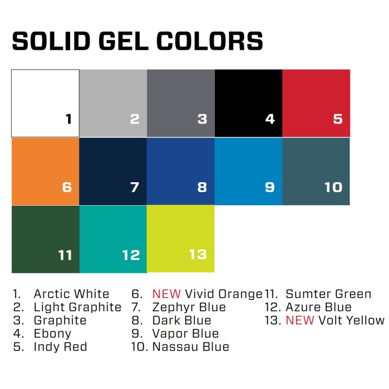 Malibu/Axis Solid Gel-coat – 2023 Model Year