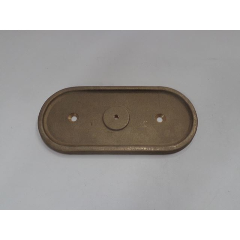 Sacrificial Anode, Backing plate, OVAL, Brass