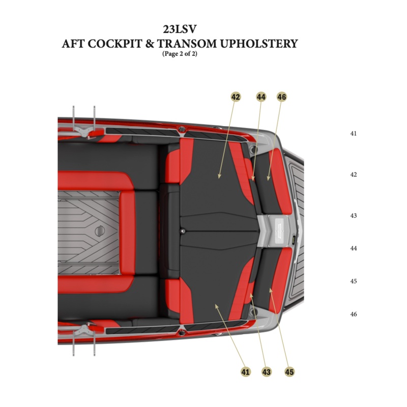 Skin, 2019 23 LSV Port Rear Sundeck Hatch