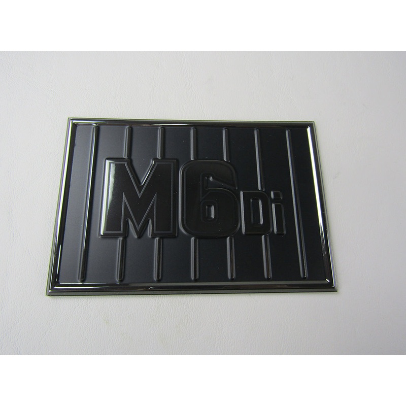 Decal, M6DI Engine Cover-Black Chrome