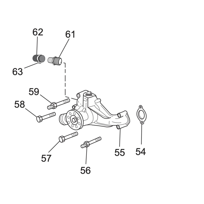 Water Pump Assembly PCM Crusader 5.7L