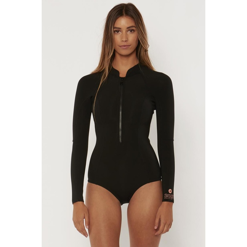 Sisstrevolution Pescadora Cheeky Long Sleeve Spring Suit – Black