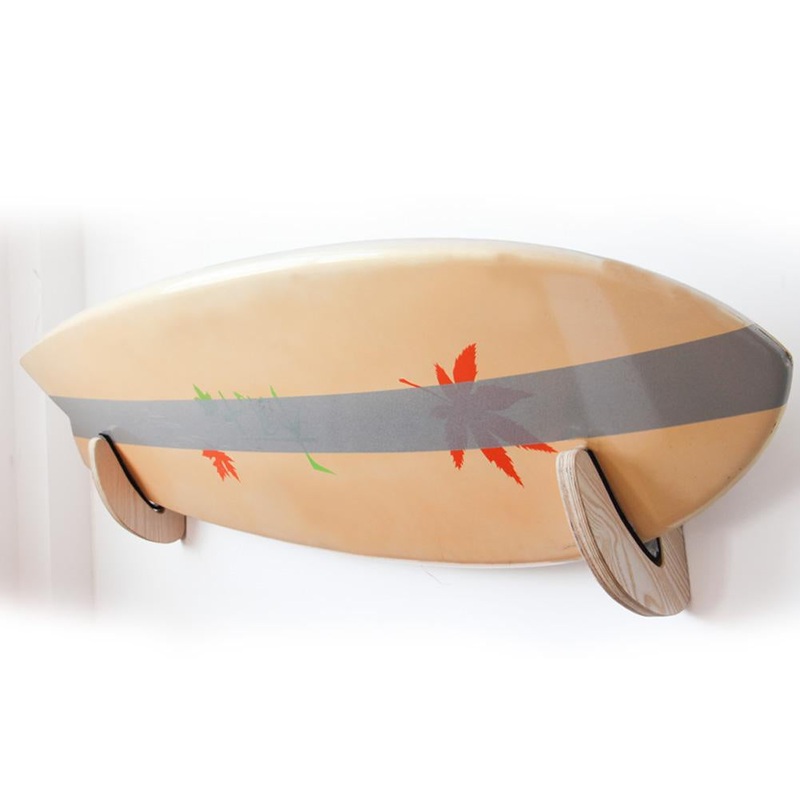 Surfboard Wall Rack – Curve Wooden Single