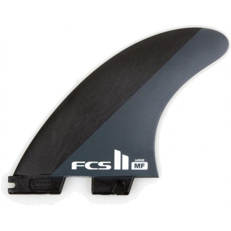 FCS II Mick Fanning Neo Carbon Black/Charcoal Large Tri Fins