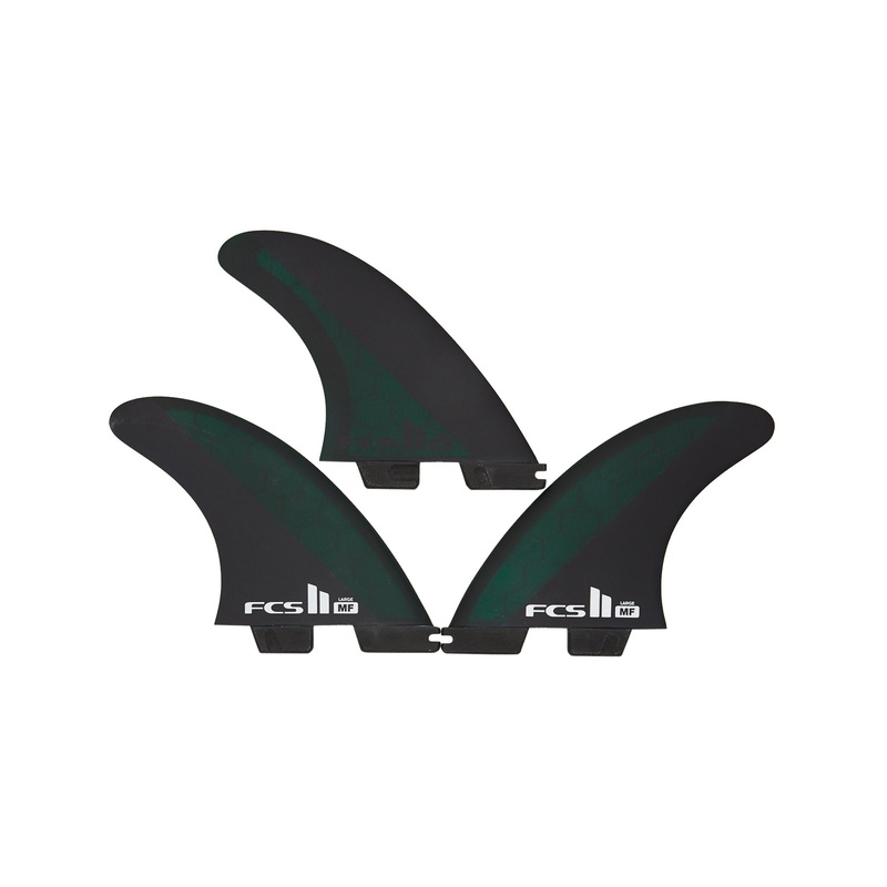 FCS II Mick Fanning Performance Core Black/Olive Large Tri Retail Fins