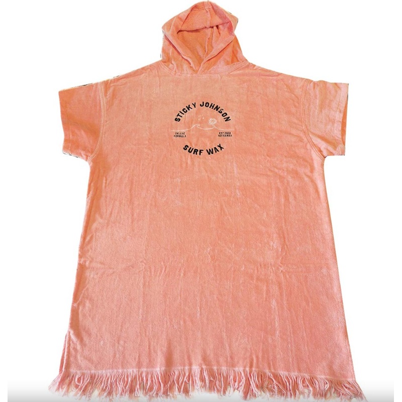 Sticky Johnson Womens Peach-palm Wave Hooded Towel