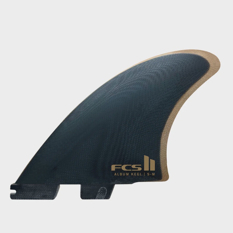 FCS Album Twin plus 1 PG Black/Gold Fins