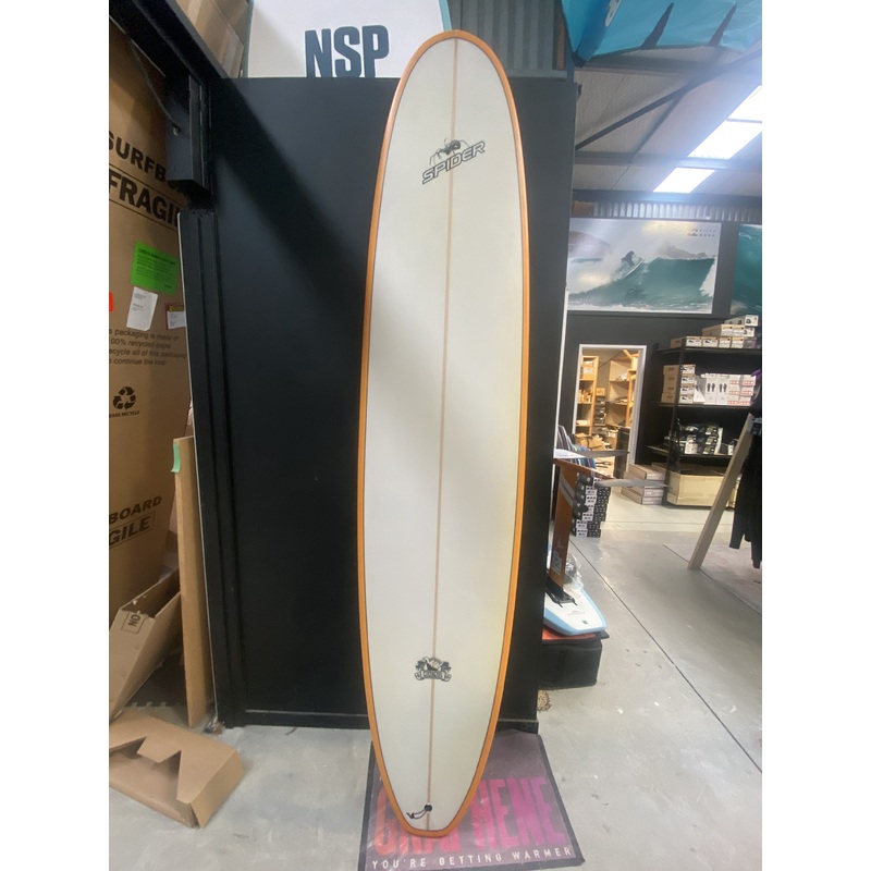 2nd Hand Spider Longboard with fins 8’6, approx 65L