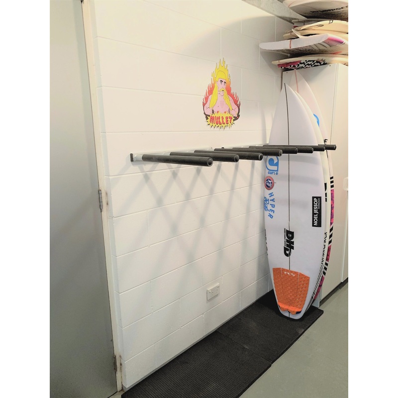 Curve Vertical Wall Rack – Aluminum with Padding for SUP or Surfboard