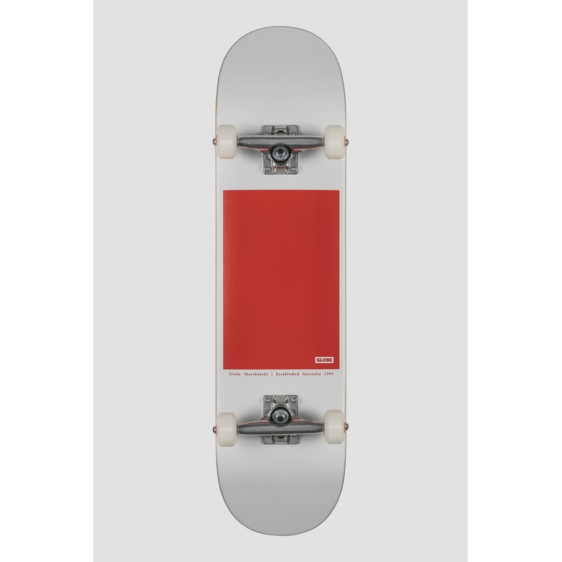 Globe G0 Block Serif 8.0″ Complete – White/Red