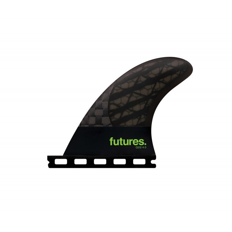 FUTURES QD2 BLACKSTIX 4.0 QUAD REAR FINS