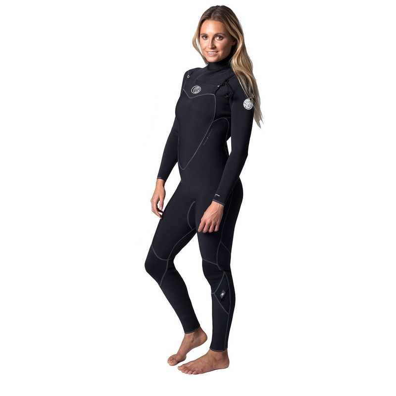 Ripcurl 2017 Womens Flashbomb 4/3mm CZ Steamer – Black