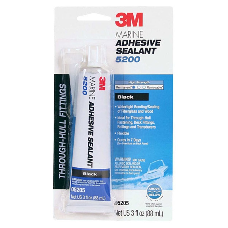 3M Marine Adhesive Sealant 5200 Black 3 oz