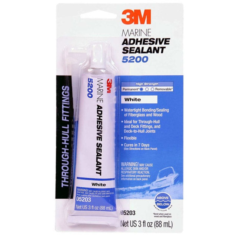 3M Marine Adhesive Sealant 5200 White 3 oz