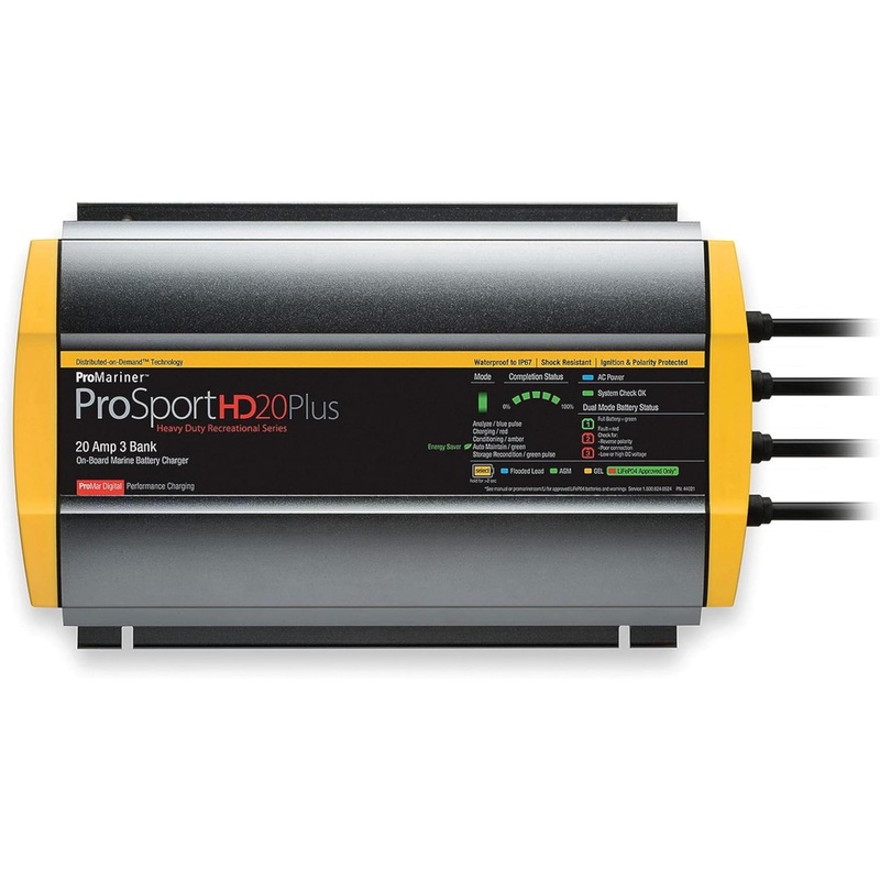 Promariner ProSportHD 20PLUS On-Board 3 Bank Battery Charger