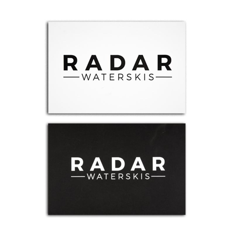 Radar Sticker Die Cut Black