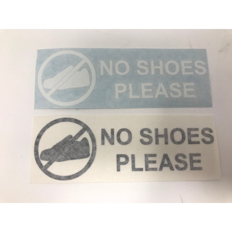 No Shoes Diecut Boat Sticker