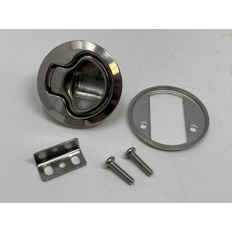 Swim Step Latch For Wedge Trap Door
