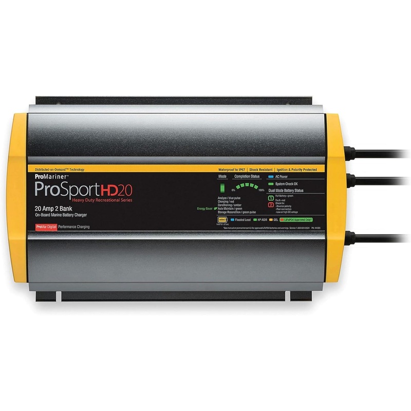 Promariner ProSportHD 20 Amp On-Board 2 Bank Battery Charger