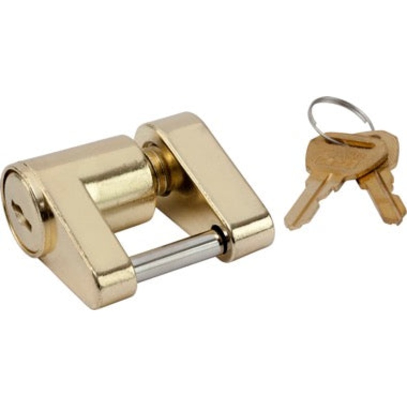 Sea-Dog Brass Two Piece Coupler Trailer Lock