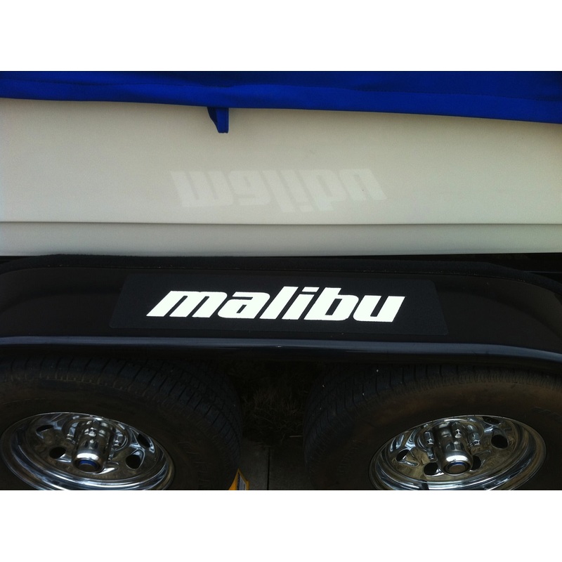 Trailer Non-Skid Malibu Text Fender Protection 24″