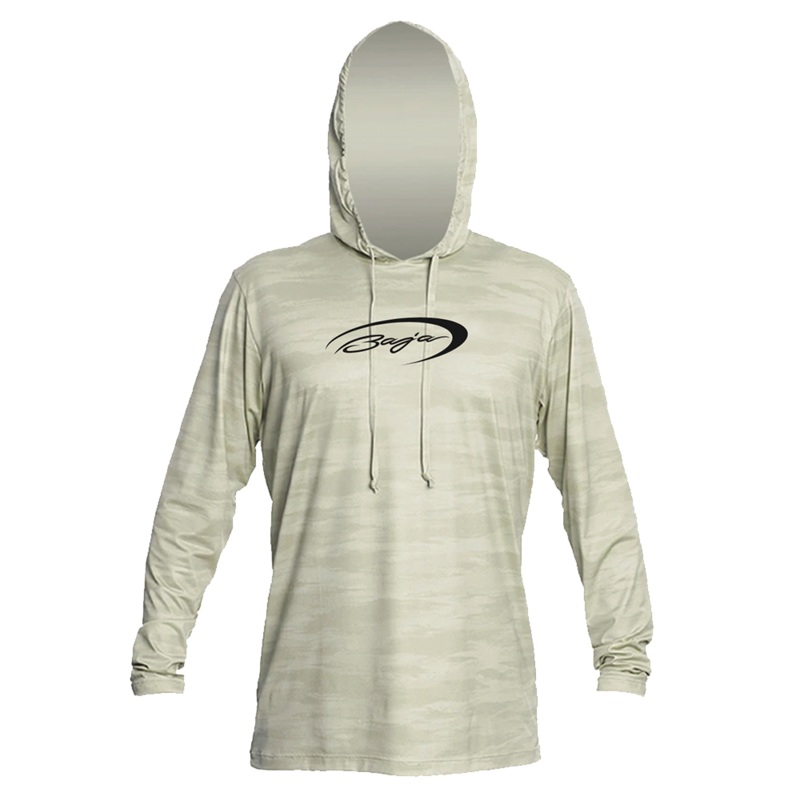 Baja Marine Low Pro Dri Fit Sun Hoodie Stone Camo