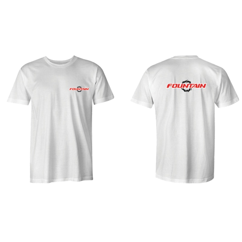 Fountain Boats Twins Tee White