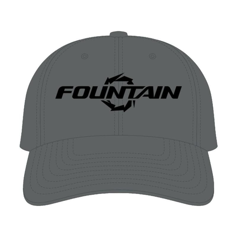 Fountain Powerboats Embroidered Dad Hat Charcoal